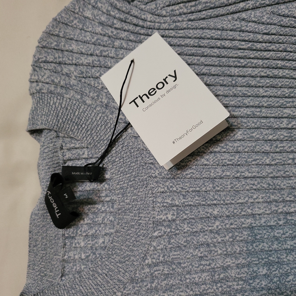 THEORY Cable Rib Structured Sweater - MSRP $325 - Picture 2 of 8